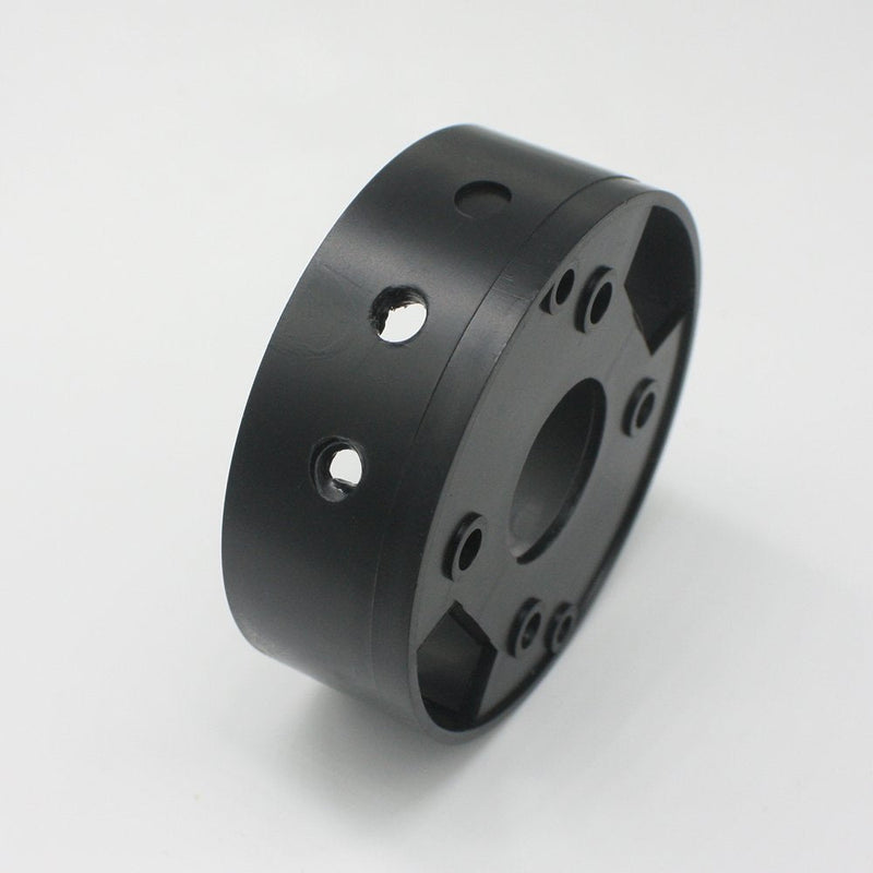 Junction Box, Black Plastic with Accessories, Diameter: 70 mm X 31 mm, Distributor Canopy, Surface-mounted Box, Junction Box 70x31mm