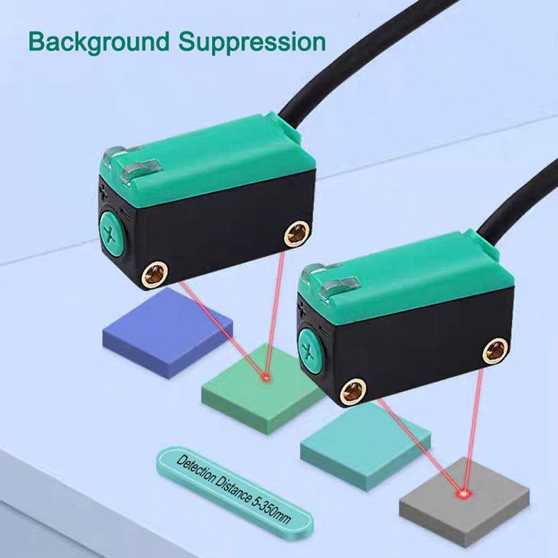 [Australia - AusPower] - BGSX-LS61 Photoelectric Sensors, Background Suppression Diffuse Photoelectric Switch, Not Affected by Object Color(PNP Output) BGSX-LS61(PNP) Industry 