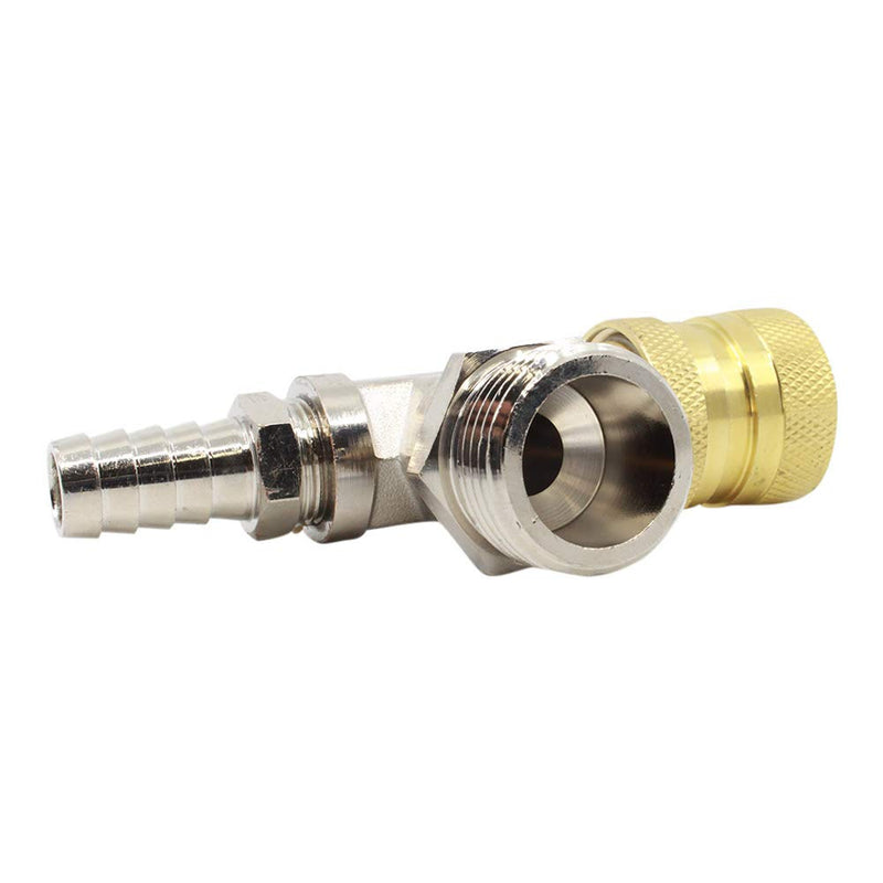 [Australia - AusPower] - Brass Faucet Adapter – Bleeder T, Garden Hose Threads, Water Flow Tee for Blend Centers, Mop Buckets & Spray Bottles, Portable Water Supply 