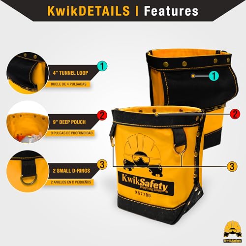KwikSafety - Charlotte, NC - JoeyBAG Tool Pouch Lightweight Everyday Multi-Use Utility Small Tool Bag Tools Accessories Loops Storage Holder