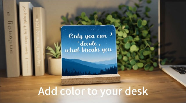 Inspirational Rustic Christian Desk Decor Gifts for Women, God is Within Her She Will Not Fall Motivational Gifts
