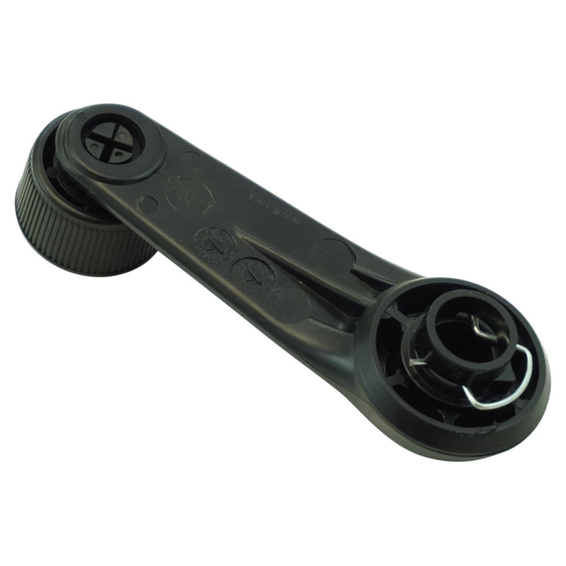 [Australia - AusPower] - TRQ Manual Window Crank Handle Black with Chrome Center LH & RH Pair Compatible with Toyota 