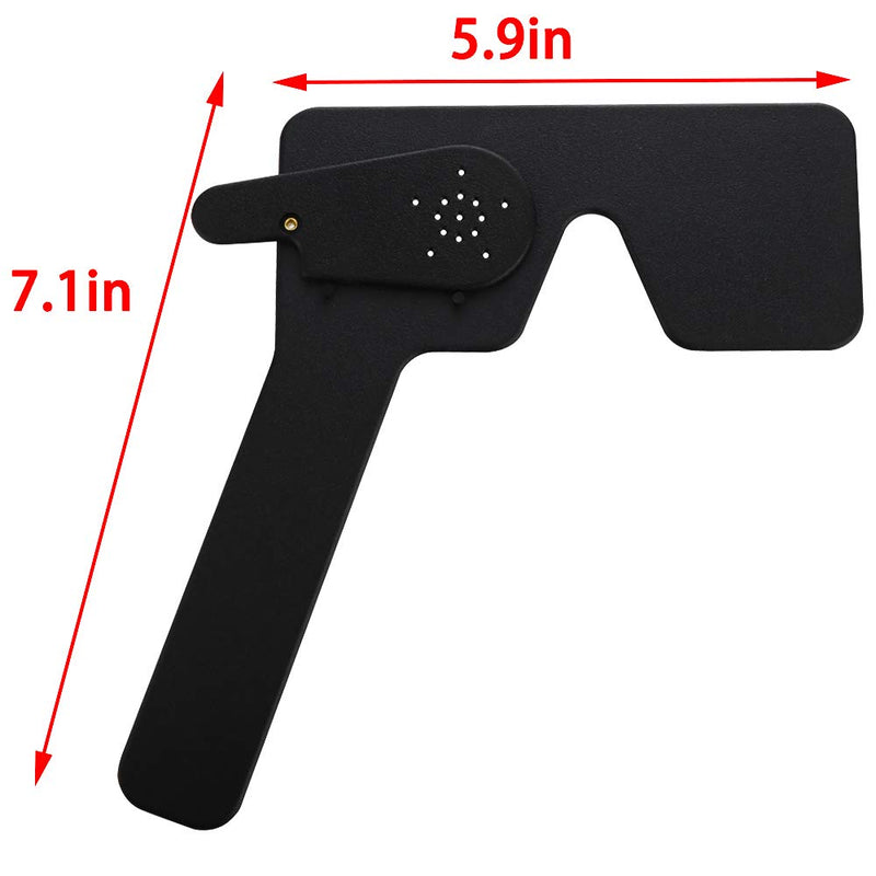 [Australia - AusPower] - 2 Pack Ophthalmic Eye Occluder for Ophthalmologists, Optometrists and Orthoptists Eye Exam Tool (Black) 