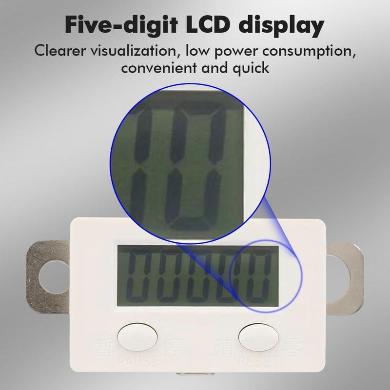 [Australia - AusPower] - DEWIN Digital Counter, 5-Digit 0-99999 Electronic Counter LCD Digital Electronic Counter Punch, Magnetic Induction Counter, Proximity Switch 