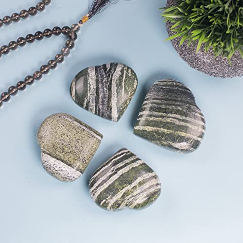 BEZAVO 50 mm Swiss Opal Crystal Heart Large Healing Crystals