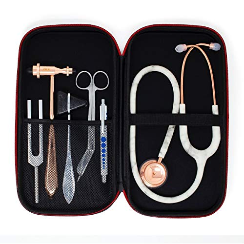 MDF Instruments Stethoscope Hard Shell Transport Case Suitable for MD One and Acoustica Stethoscopes, Reflex Hammers, Sphygmomanometers, Doctors and Nurses Accessories (MDFSCM12)