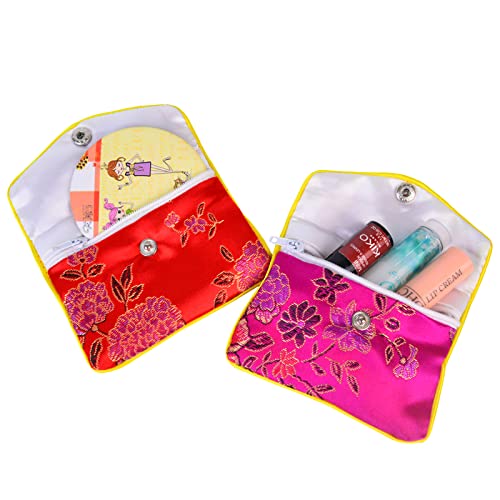 Baitaihem 30 Pack Jewelry Purse Pouch Gift Bags Chinese Silk Style Brocade Embroidered Bag,Multiple Colors(Small&Medium&Large) 1
