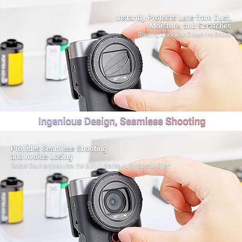 JJC Lens Cap Cover & Camera Case Pouch for Canon Powershot V10 Camera