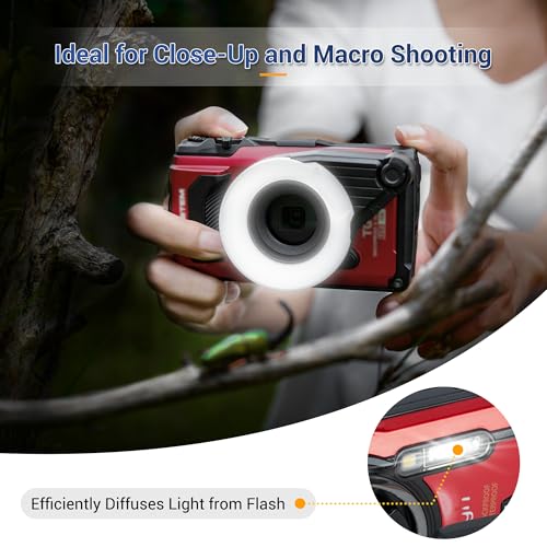 JJC FD-1 Flash Diffuser for Olympus Tough TG-7 TG-6 TG-5 TG-4 TG-3 TG2 TG1 Replaces FD-1 Flash Diffuser