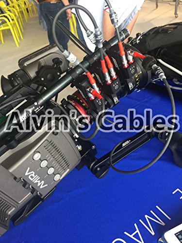 Alvin's Cables 4 Pin Male to 4pin Male Cable for Arri LBUS FIZ MDR Focus Right Angle to Straight 180° Right Angle to Straight