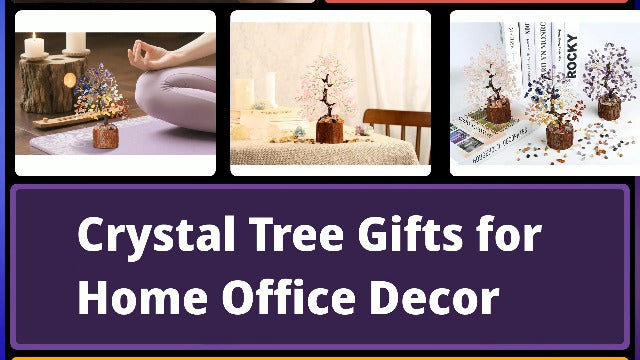 LAIDANLA Clear Quartz Crystal Tree of Life, Clarity Desk Decor Gifts White Crystal