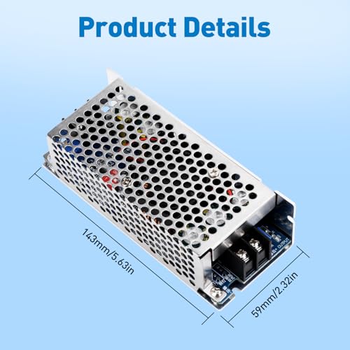 Heemol 500W DC-DC Boost Converter Module, 10.5-60V to 12-80V Adjustable CC/CV, 20A Constant Current with Reverse Polarity Protection and Temperature Control