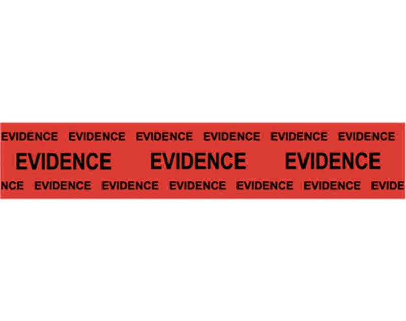 Taction Professional Evidence Tape, Police, Tamper-Evident Seal, Red, 1 Roll, 2” x 165 feet, Heavy Duty (Best for Large Items of Evidence)