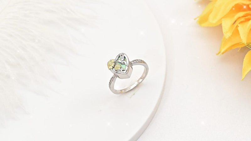 Hummingbird Cremation Urn Rings Holds Loved Ones Ashes 925 Sterling Silver Cremation Keepsake Ring Jewelry for Women 6