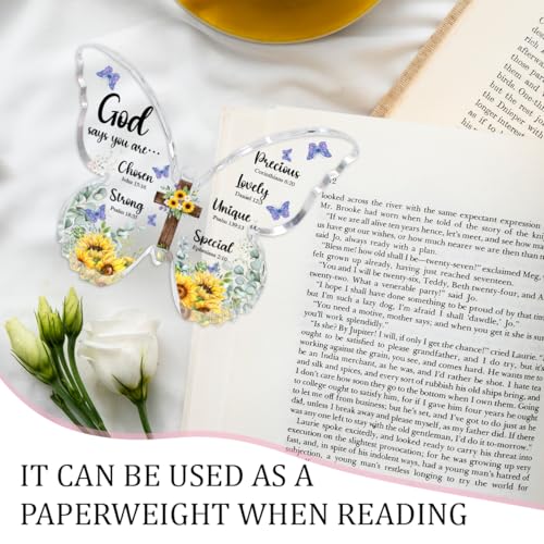 God, Christian Gifts Bible Verses Religious Sunflower Gifts for Women Men God Says You Are
