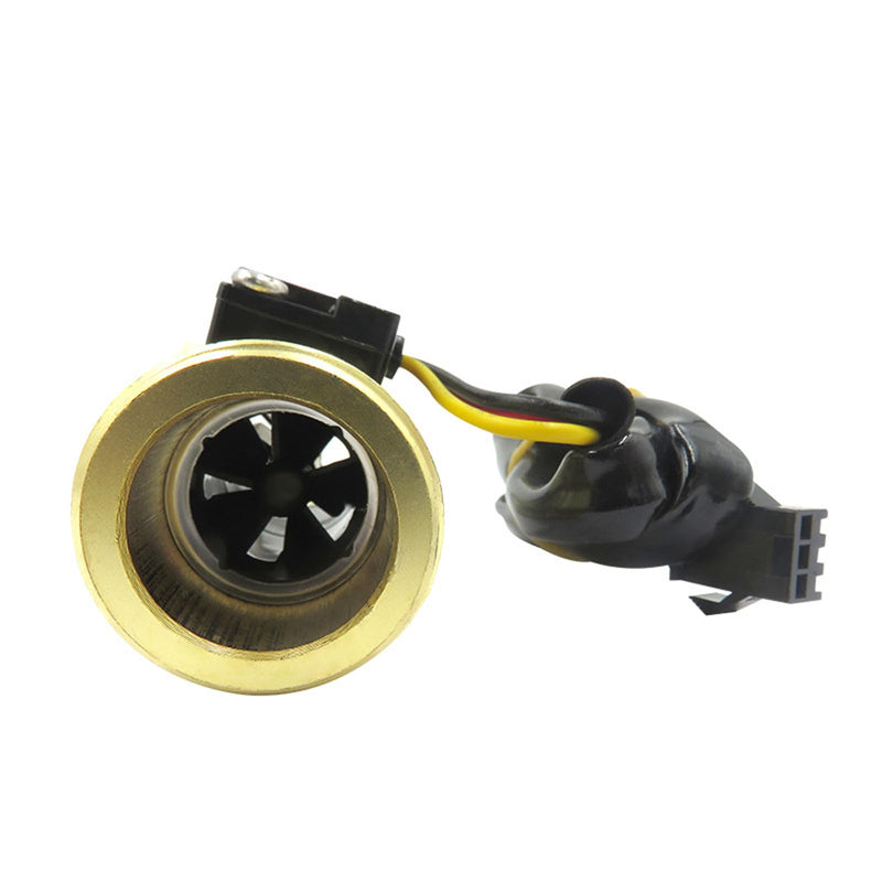 G3/4" Female Thread Brass Water Flow Sensor Switch Hall Effect Liquid Flowmeter Fluidmeter Counter BSP 2-50L/Min（58mm in Total Length） G3/4" Female Thread 58mm