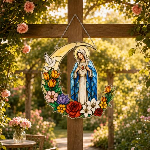 7in Blessed Virgin Mary Hanging Ornaments Gift for Women, Birthday