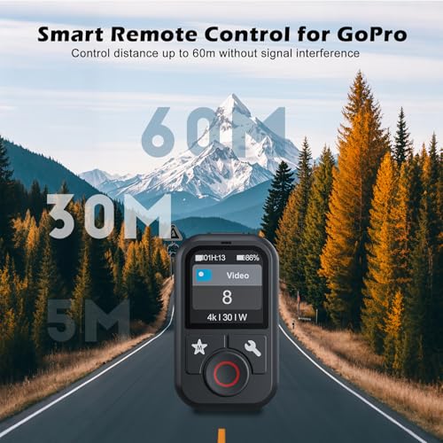 Smart Remote Control for GoPro Hero 13 12 11 10 9 8 Black MAX T13 Remote for GoPro