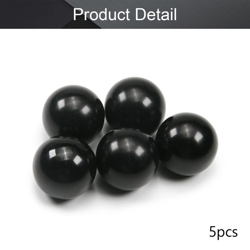 [Australia - AusPower] - Othmro 5Pcs Threaded Ball Knobs, 0.98Inch Dia 0.24Inch Thread M6 Female Thread Black Bakelite Handle Thermoset Ball Knob for Lawn Mowers Exercise Equipment Machinery Valves Spigots (BM6x25) 
