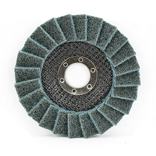 BHA 4.5 x 7/8 inch T29 blue fine surface conditioning flap disc, quick change, 5 pack