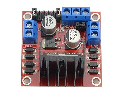 WMYCONGCONG 5 Pcs Motor Drive Controller Board Module Dual H Bridge DC Stepper Module for Arduino