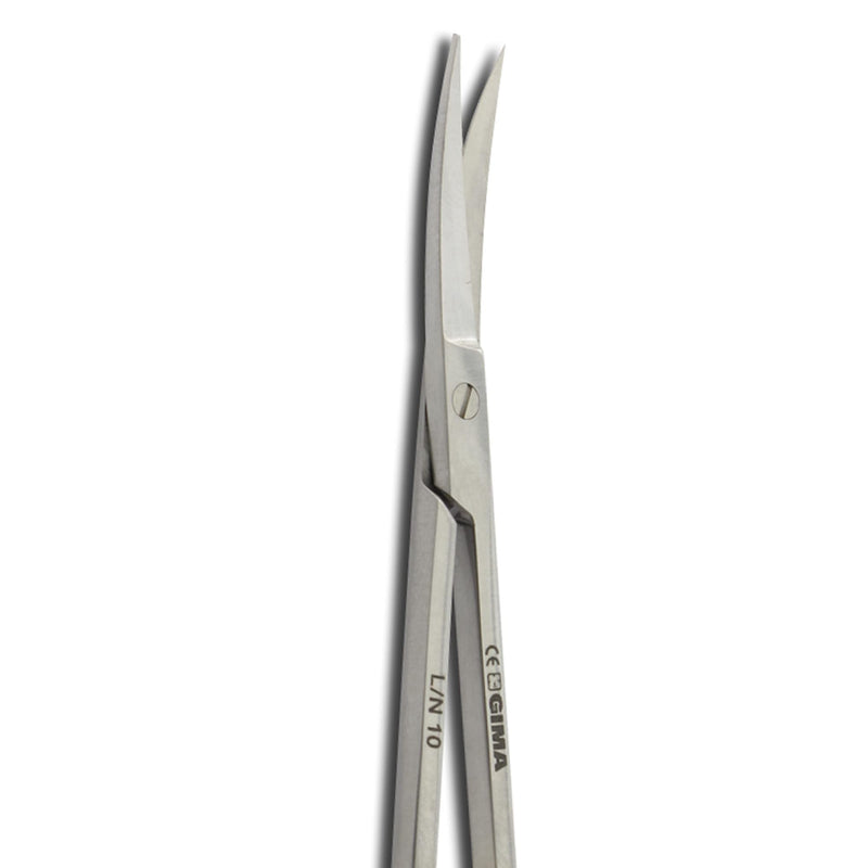 GIMA 26527 Iris Scissors with Golden Color Handle, Curved, 11.5 cm