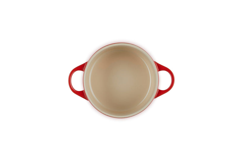 Le Creuset Stoneware Mini Round Cocotte, 14 oz., Cerise 14 Oz.