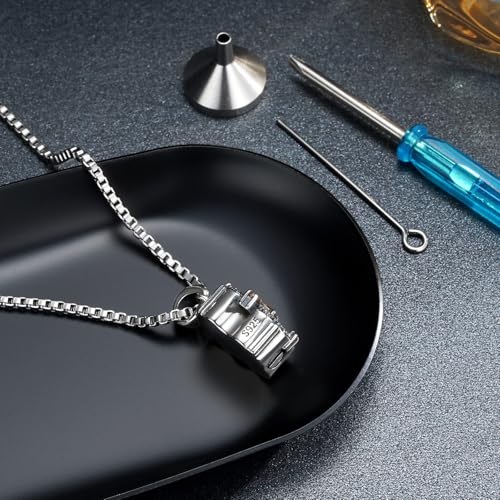 Urn Necklaces for Ashes Sterling Silver Cremation Jewelry Memorial Keepsake for Women