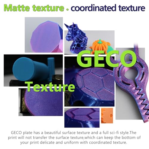 2025 Upgraded Supertack 3D Cool Bed GECO Plate PLA Plate (No Heating) Compatible with Bambu-Lab A1mini Build Plate 3D Printer 184 x 184 mm Magnetic Spring Steel 0°C HeatingBed