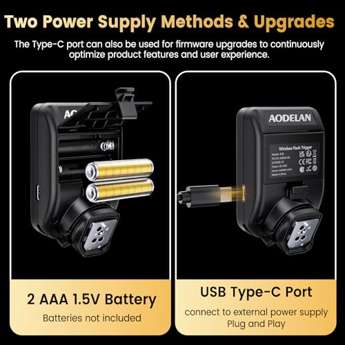 Wireless Flash Trigger with 32 Channels 5 Groups 99 Selectable IDs