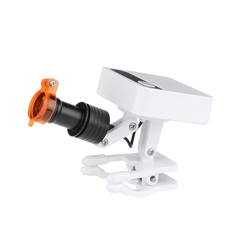 [Australia - AusPower] - Dental 5W Adjustable Headlamp LED Headlight Clip Magnetic Square Light with 2 Batteries for Surgical Magnification Binocular 
