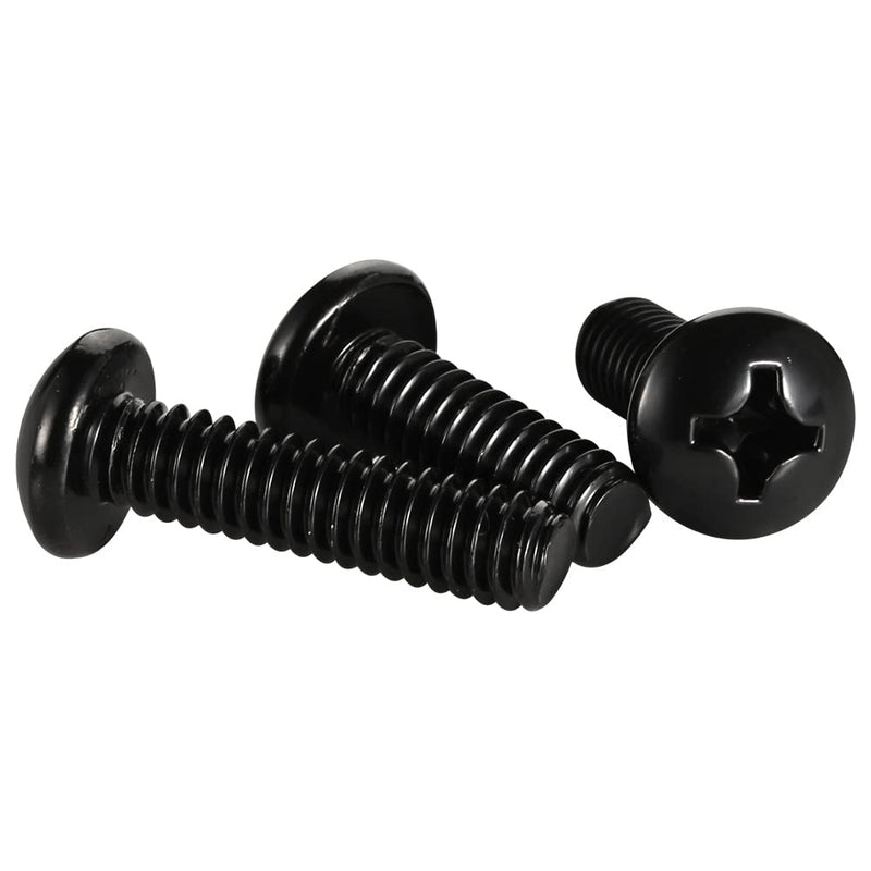 [Australia - AusPower] - 8-32 x 1/2" (1/4" to 3" Available) Pan Head Machine Screws, Full Thread, 304 Stainless Steel 18-8, Black Oxide, 100 PCS 8-32 x 1/2" 