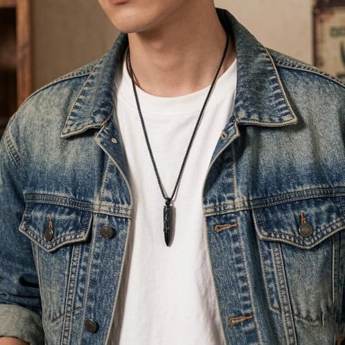 zeqingjw Bullet Urn Necklaces for Ashes Tree of Life Cremation Jewelry Memorial Pendant Ash Holder Keepsake Jewelry for Pet/Human Black-Dad