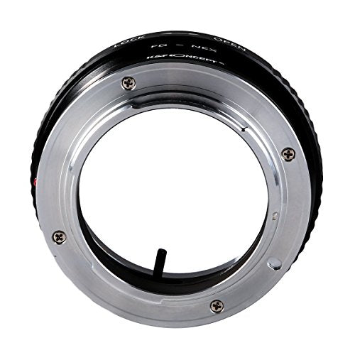 K&F Concept Lens Mount Adapter FD to NEX Copper Adapter Compatible with Canon FD FL Lens to NEX E-Mount Camera