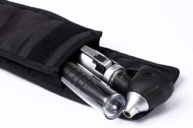 [Australia - AusPower] - Fiber Optic Mini Otoscope Ear Healthy Tool for Home use with Extra Replaceable LED Light Silver 