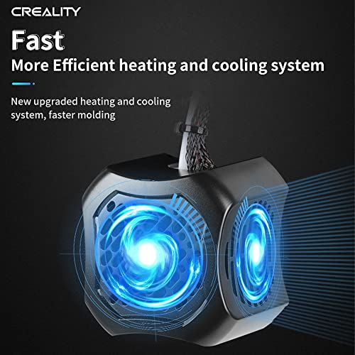 Creality Official Ender 3 V2 Full Hotend Kit, 3D Printer Assembled Extruder Kit with Capricorn Bowden PTFE Tubing, Dual Fans, Silicone Sock, Nozzle and ABS Shell for Ender 3 V2 3D Printer