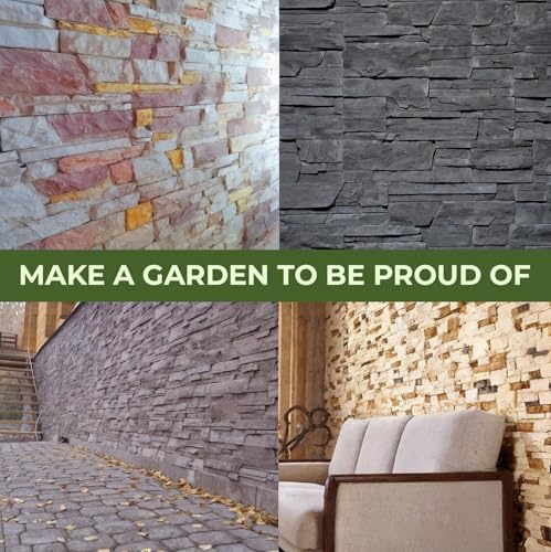 BETONEX 5-piece ABS plastic molds for concrete plaster wall stone, cement tiles, and brick veneer forms