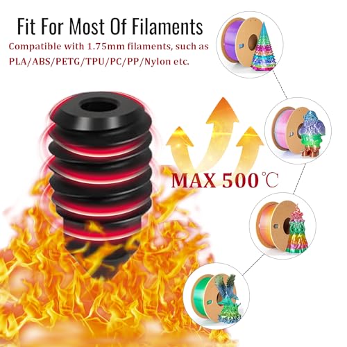 Pack of 6 hardened steel nozzle for Bambulab X1/X1C/X1E/P1P/P1S, 4 pieces 0.4 mm, 6 pieces 0.6 mm hardened steel extruder hotend nozzles for Bambu Lab X1/X1C/X1E/P1P/P1S 3D printers