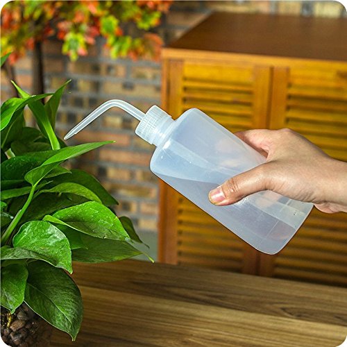 [Australia - AusPower] - DEPEPE 6pcs 500ml Plastic Safety Wash Bottles - Lab Squeeze LDPE Squirt Tattoo Bottle With Narrow Mouth and Scale Labels (17oz x 6) 