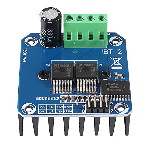 2pcs BTS7960 43A Dual H-Bridge Stepper Motor Drive Current Limit Control Semiconductor Refrigeration PWM for Smart Car Motor Drive for Arduino