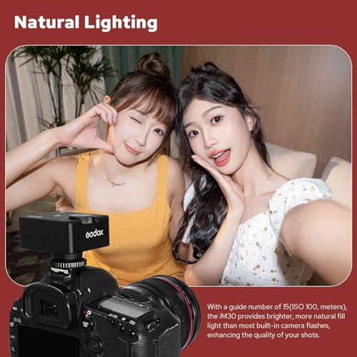 Godox iM30 Mini Flash for Canon/Sony/Fujifilm/Nikon/Panasonic/Olympus iM30 without Diffuser