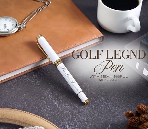 Onebttl Whisky Gifts for Men, Personalized Golf Whiskey Glass with Coaster, Pen, Whiskey Stones for Him on Father's Day, Boss Day and Birthday - G INITIAL-G