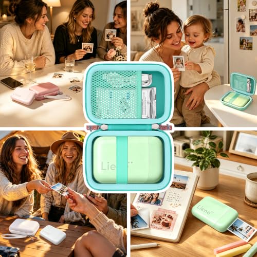 Khanka Case for Liene 2x3” Photo Printer Green for K100 2x3”