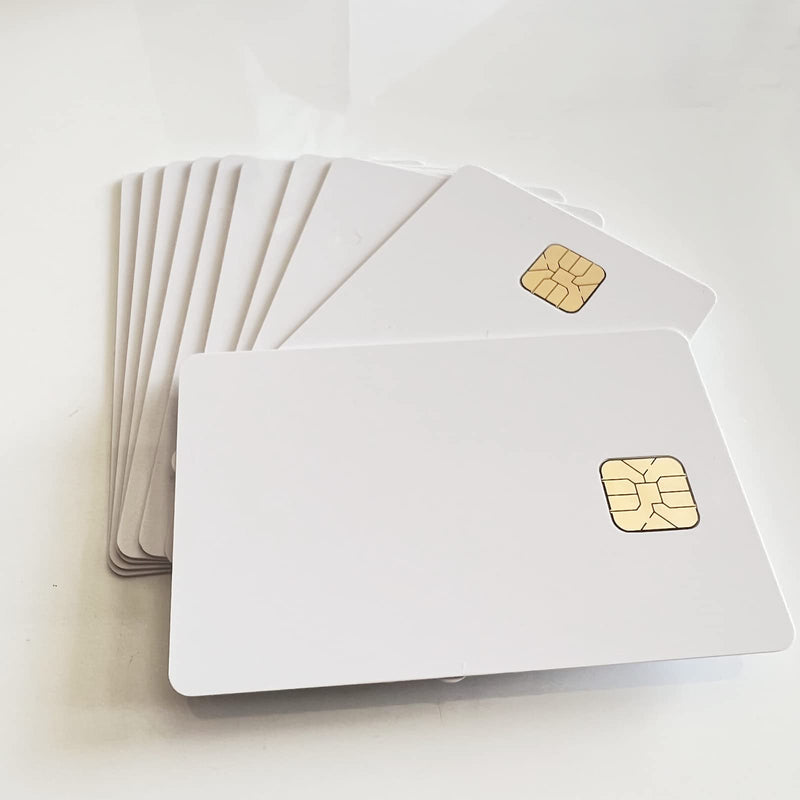 [Australia - AusPower] - AT24C64 Chip Smart IC Card with 64K EEPROM Memory ISO 7816 Programmable White Blank PVC Card 10pcs by XCRFID 