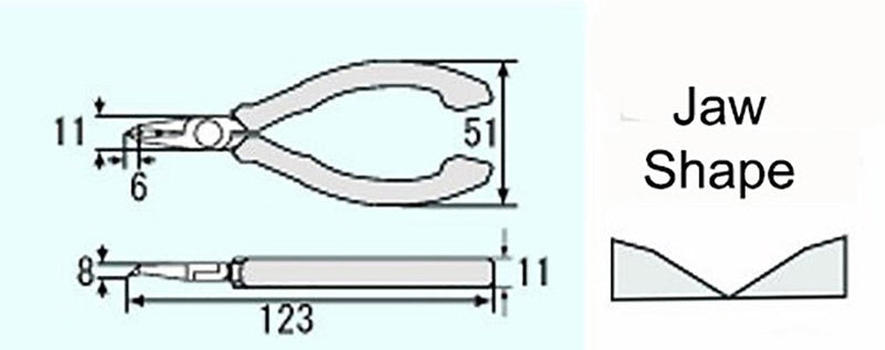 ENGINEER 123mm Full Flush Cut Chip Cutters. Made in Japan. 45 Degree Angled Jaws Cutting Pliers for Removing ICs, Chip Resistors, Electronic, SMD Components. NZ-05