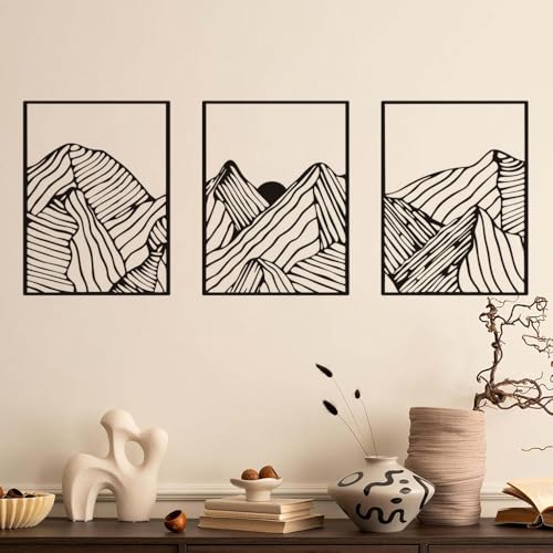 12PCS Minimalism Wall Decals Line Groups Stripe Art Stickers for Bedroom Livingroom Home Bathroom