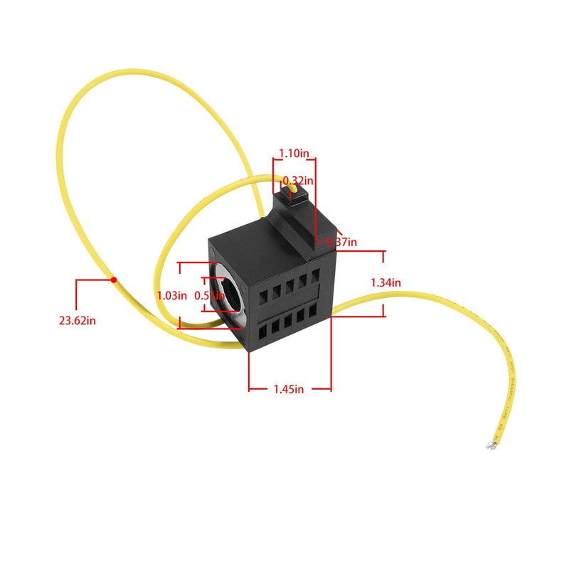 [Australia - AusPower] - 10226-08 Solenoid Coil, Single Lead Wire, 10v DC 25W, for Valve Stem Series 08 80 88 98, for Hydraulic Power Unit Lift Dump 