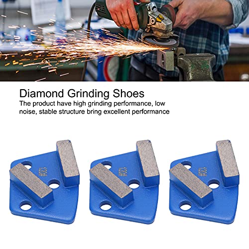 Eujgoov blue 120 grit trapezoid grinding discs with long teeth for concrete, paint, and floor coating removal