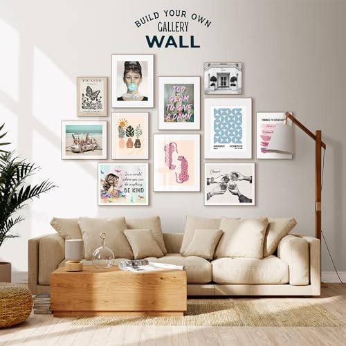 Inspirational Quotes for Women - Zen Wall Art - spiritual Decor - Motivational Gifts - Success Wall Art - Womens Office Decoration - Living room Artwork - Aesthetic Home Picture - Blue Aura Print
