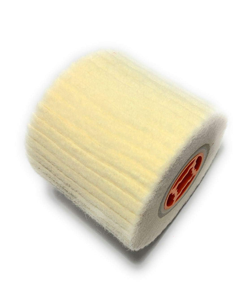[Australia - AusPower] - SIGNI Wool Felt Wheel Buffer Wheel Buffing Drum Mirror Burnishing Polishing Brush for Rust/Dust Removal,Jewelry/Glass 4.5 INCH (OD 110X100MM) 